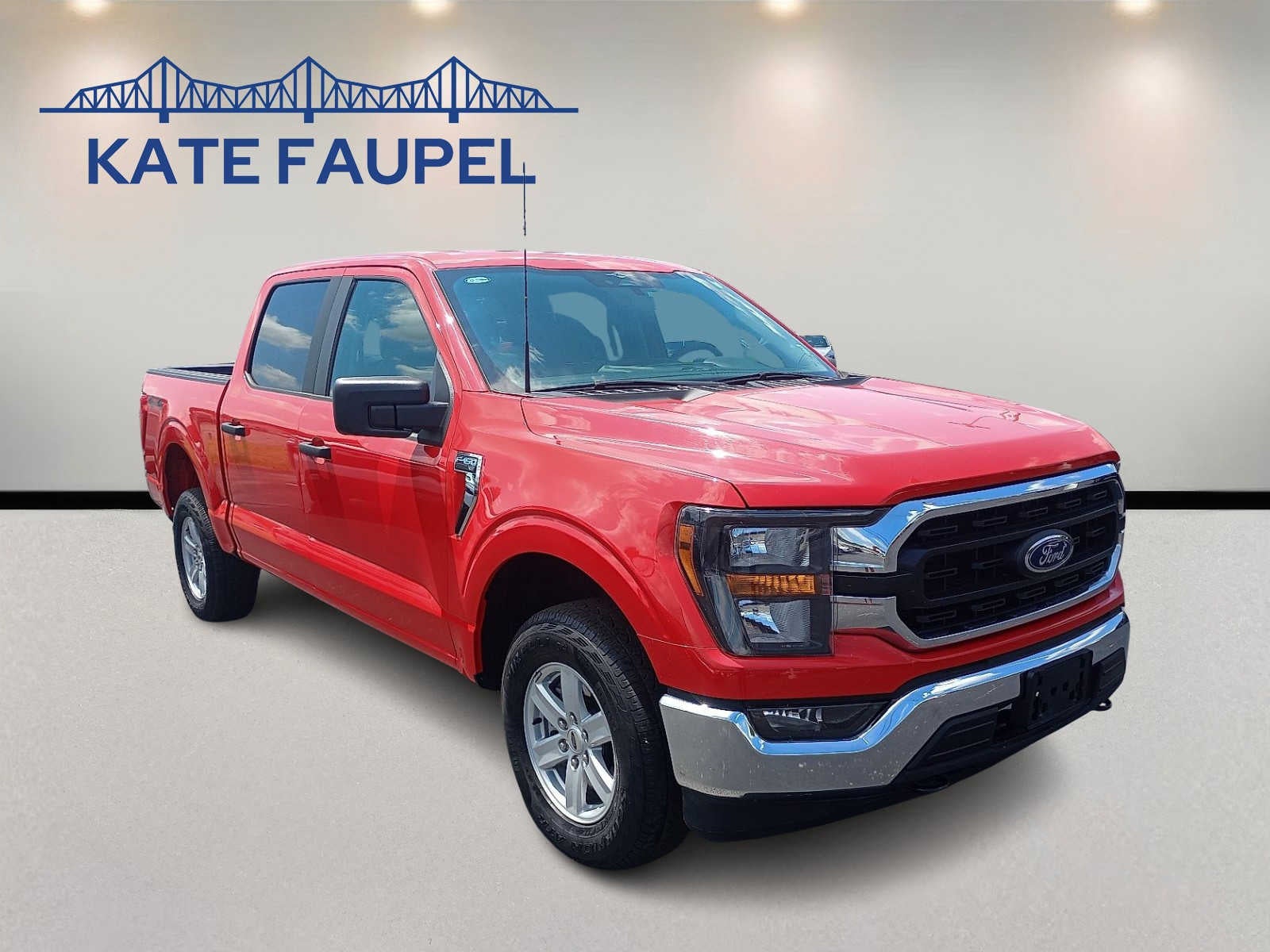 2023 Ford F-150 XL in Red — front three-quarter view