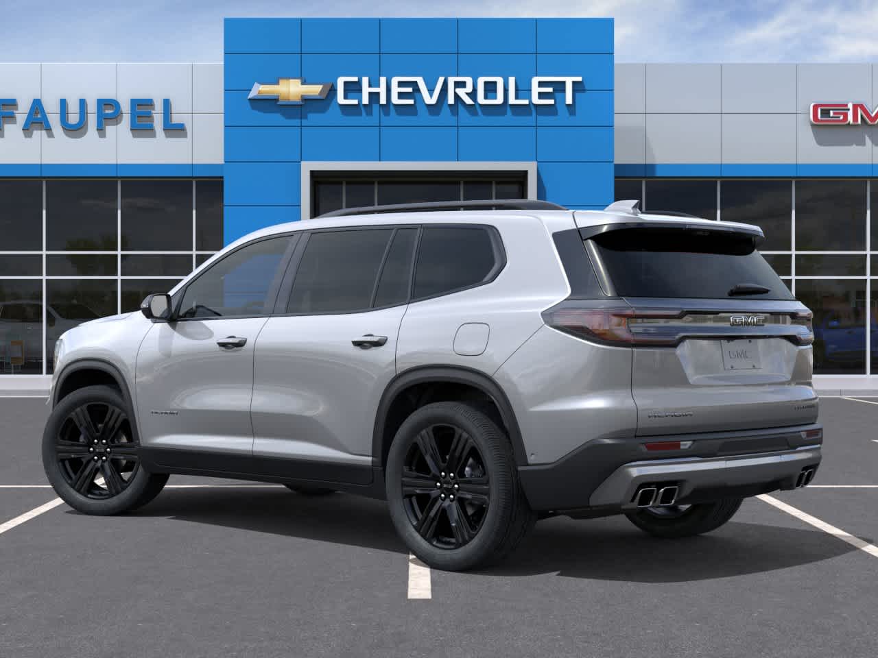 2026 GMC Acadia — rear three-quarter view