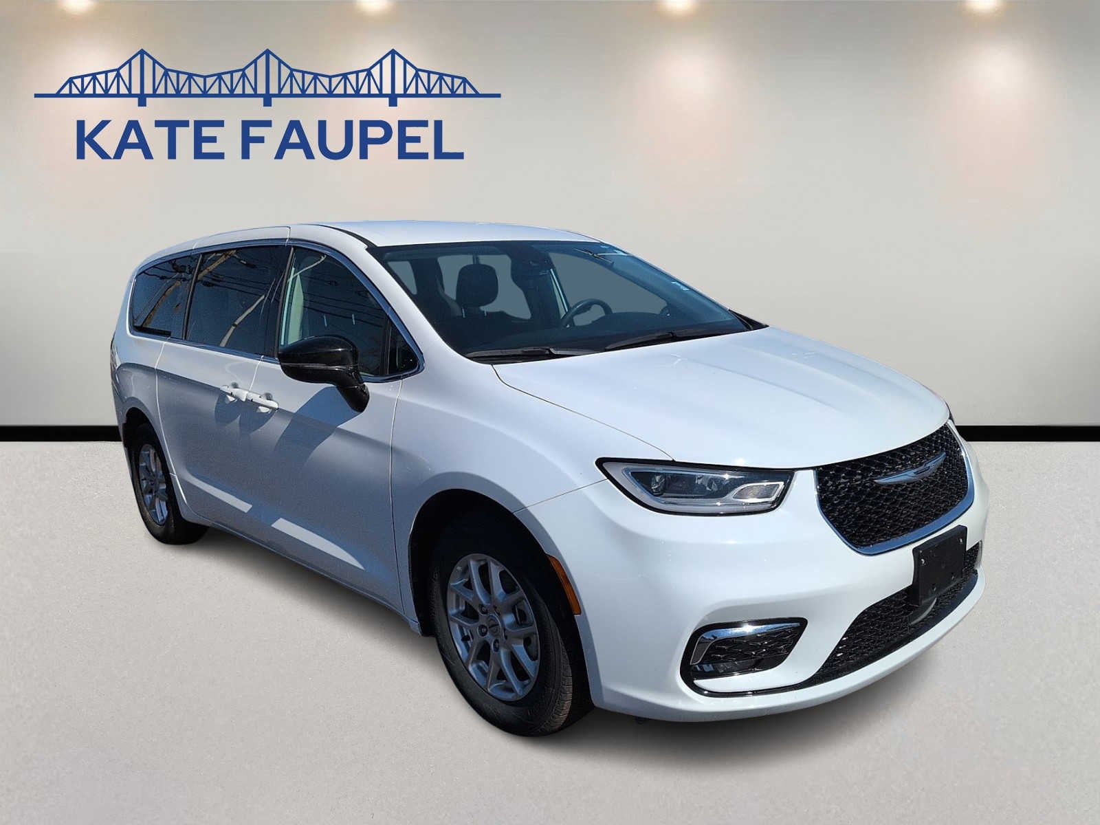 2024 Chrysler Pacifica Touring L in White — front three-quarter view