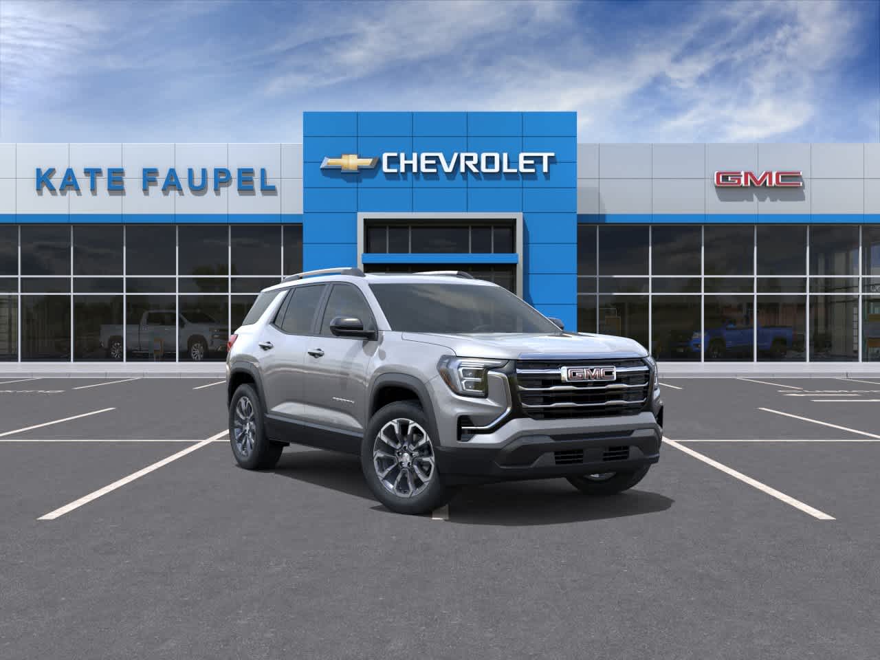 2026 GMC Terrain Elevation in Sterling Metallic — front three-quarter view