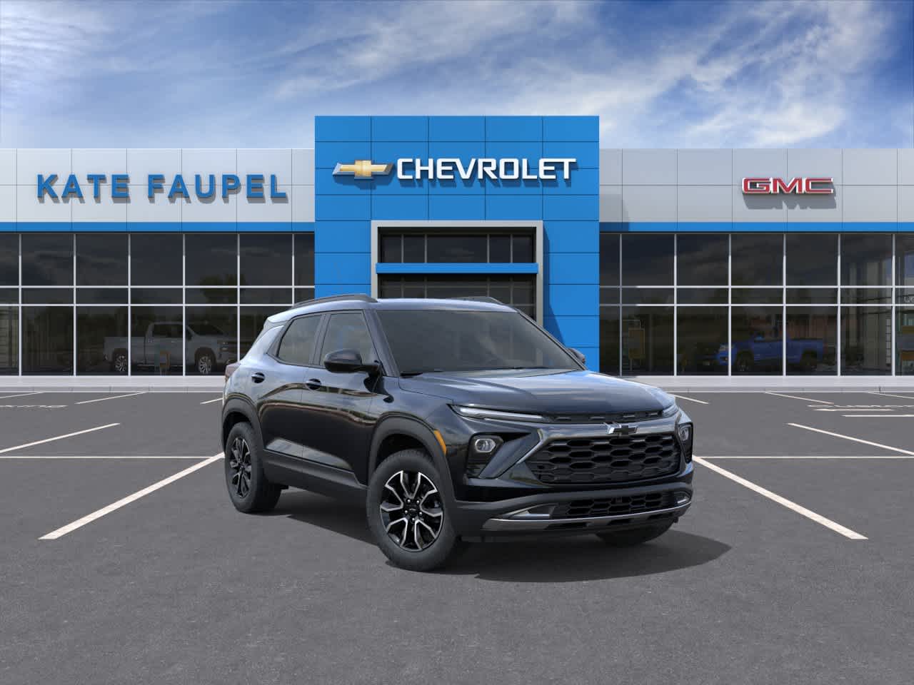 2026 Chevrolet Trailblazer ACTIV in Mosaic Black Metallic — front three-quarter view
