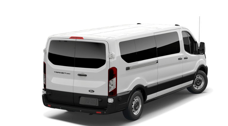2026 Ford Transit Passenger Wagon — rear three-quarter view