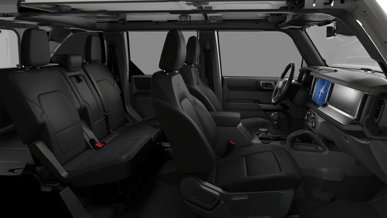 2026 Ford Bronco Outer Banks in Wimbledon White — front three-quarter view