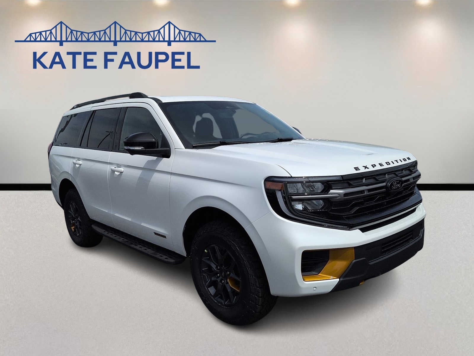 2026 Ford Expedition Tremor in Star White Metallic Tri-Coat — front three-quarter view