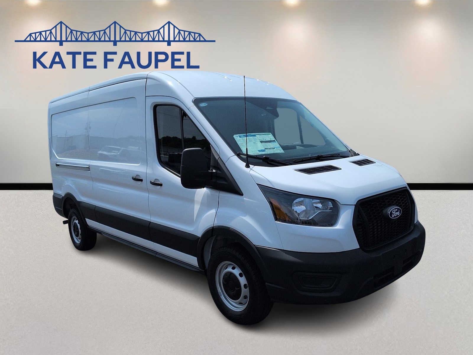 2026 Ford Transit Cargo Van Cargo Van in Oxford White — front three-quarter view
