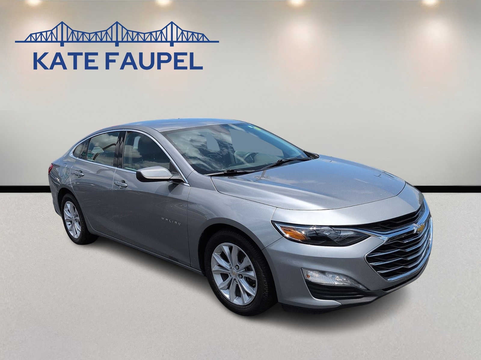 2023 Chevrolet Malibu LT in Sterling Gray Metallic — front three-quarter view