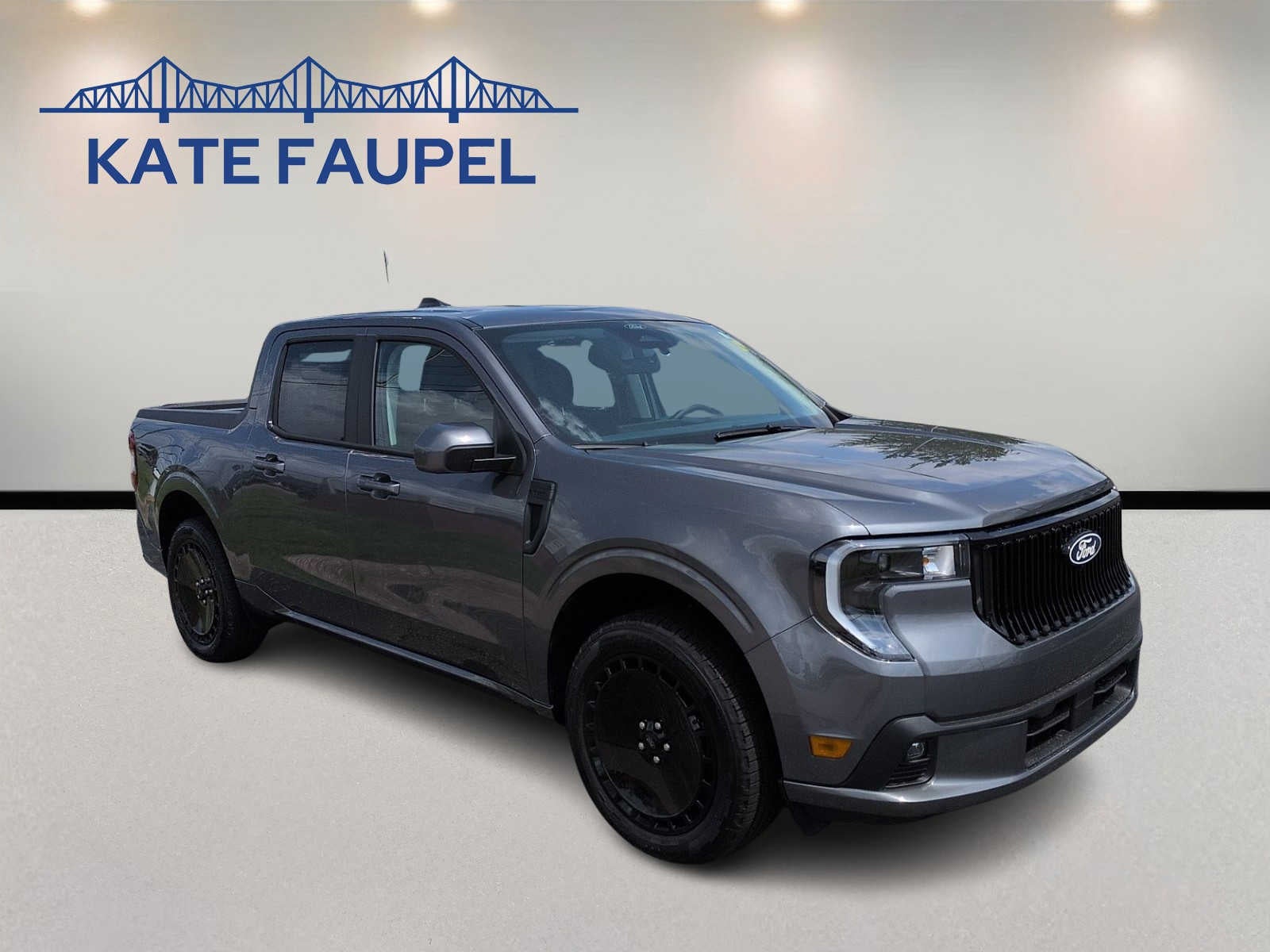 2026 Ford Maverick Lobo Standard in Carbonized Gray Metallic — front three-quarter view