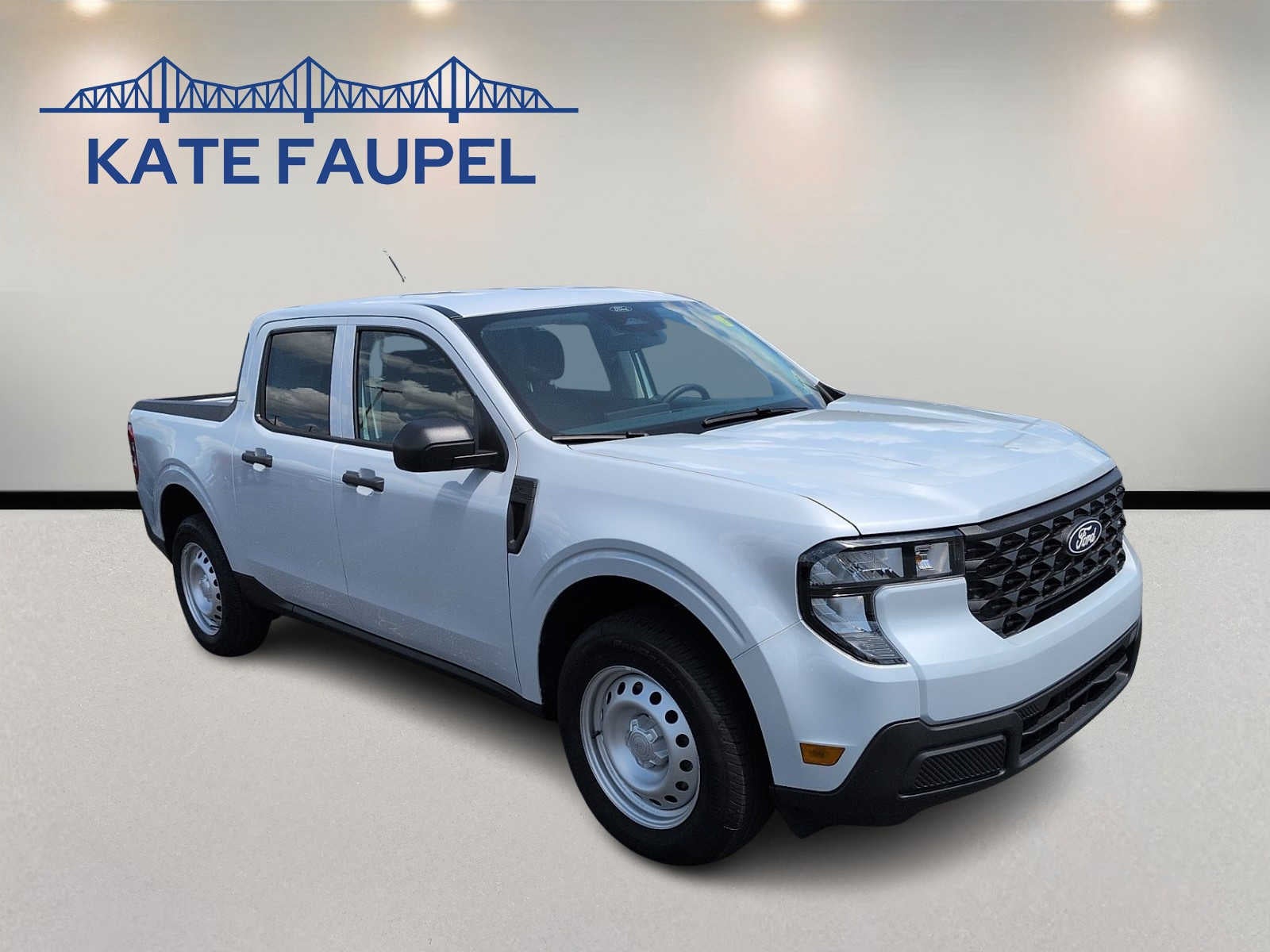 2026 Ford Maverick XL in Space White Metallic — front three-quarter view