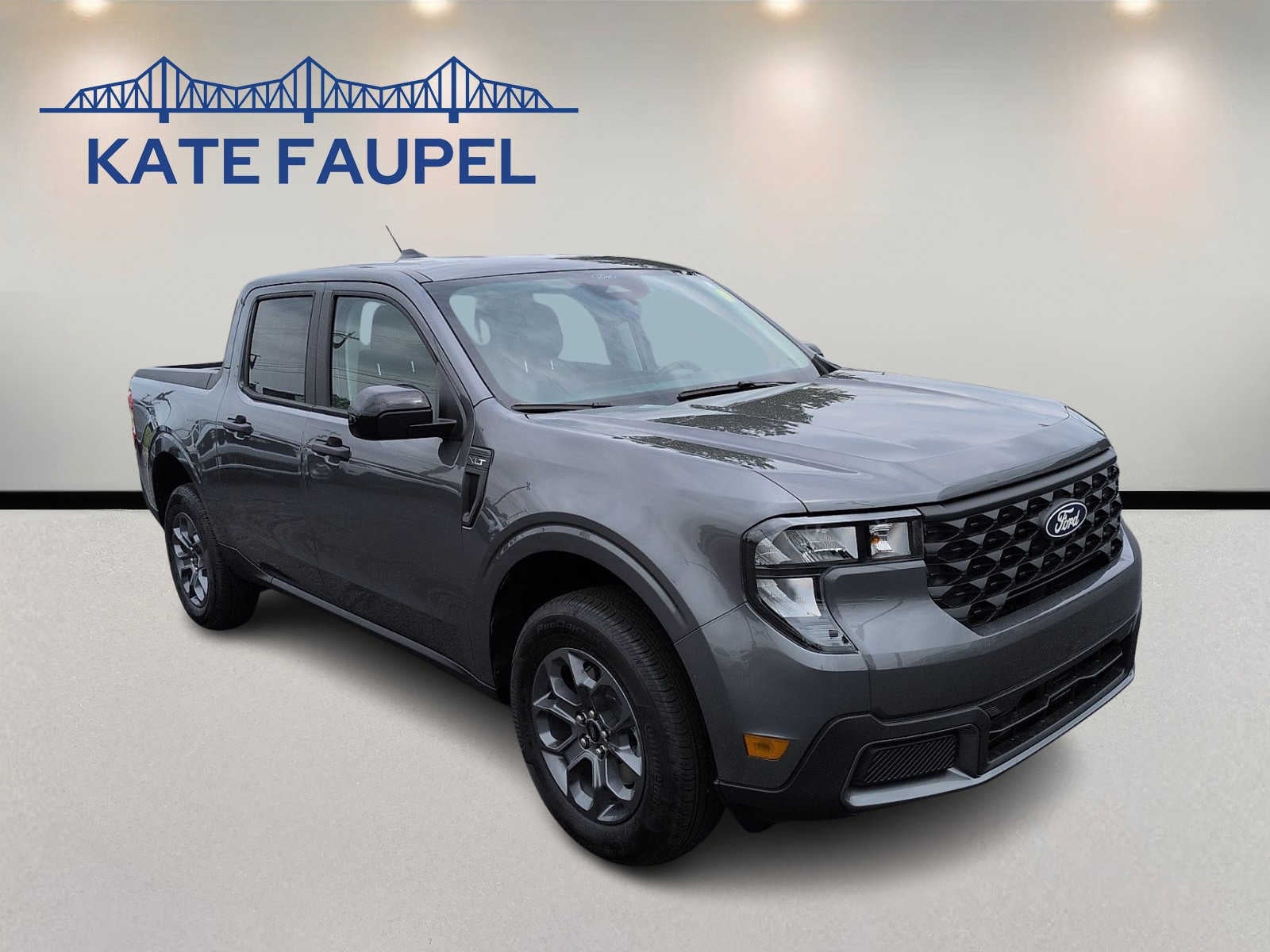 2026 Ford Maverick XLT in Carbonized Gray Metallic — front three-quarter view