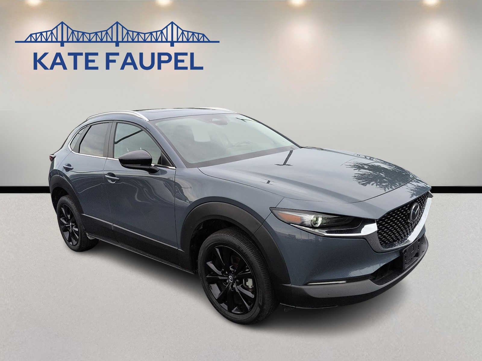 2025 Mazda Mazda CX-30 2.5 S Carbon Edition in Polymetal Gray Metallic — front three-quarter view